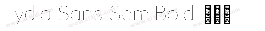 Lydia Sans SemiBold字体转换 Lydia Sans SemiBold字体转换